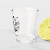 Die Kurzen Tumbler-Tauben Schnapsglas (Rechts)