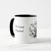 Die Kurzen Tumbler-Tauben Tasse (Vorderseite Links)