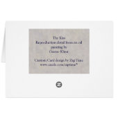 Die Kuss-Hochzeit durch Klimt (Rückseite Horizontal)