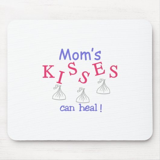 Die Küsse der Mama können heilen! Mousepad (Vorne)