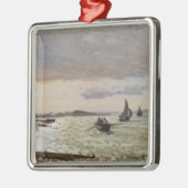 Die Küste bei Sainte-Adresse, 1864 Silbernes Ornament (Links)