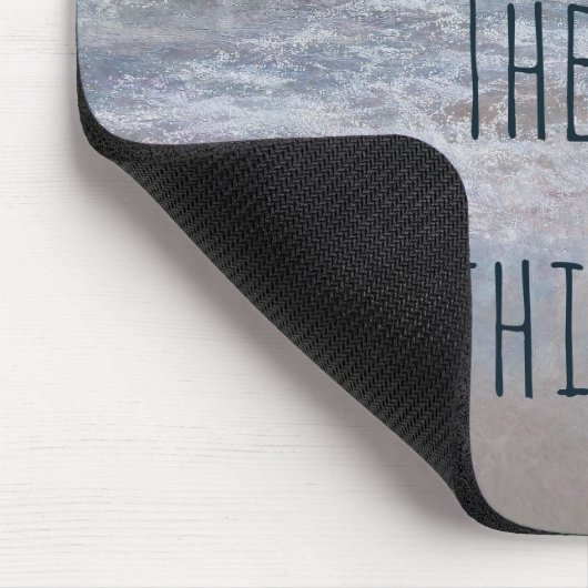 Die Küste des blauen weißen tropischen Ozeans Mousepad (Ecke)