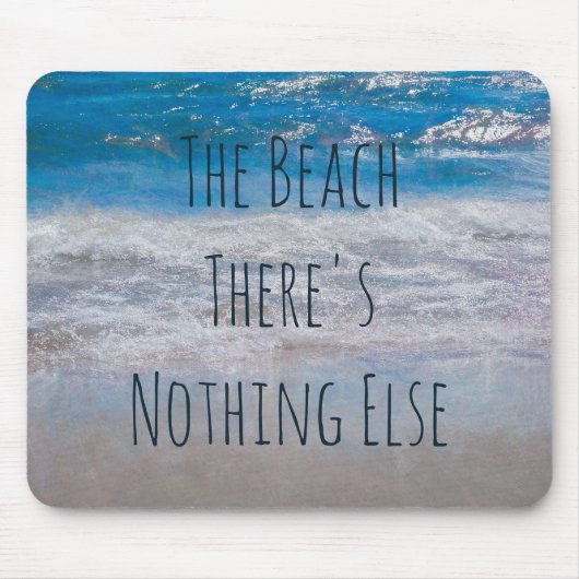 Die Küste des blauen weißen tropischen Ozeans Mousepad (Vorne)