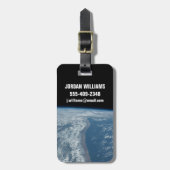 Die Küste des Indischen Ozeans in Kenia und Somali Gepäckanhänger (Vorderseite vertikal)