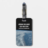 Die Küste des Indischen Ozeans in Kenia und Somali Gepäckanhänger (Rückseite vertikal)