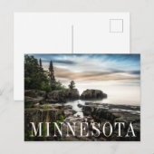 Die Küste des Lake Superior | Minnesota Postkarte (Vorne/Hinten)