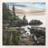 Die Küste des Oberen Sees | Minnesota Glasuntersetzer (Vorderseite)