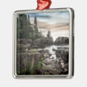 Die Küste des Oberen Sees | Minnesota Ornament Aus Metall (Links)