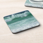 Die Küste des Seascape Sea Waves Getränkeuntersetzer (Linke Seite)