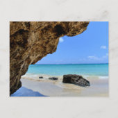 Die Küste des tropischen Strandes mit dem großen F Postkarte (Vorderseite)