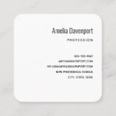 Die Küste des tropischen Strandes mit dem großen F Quadratische Visitenkarte (Rückseite)