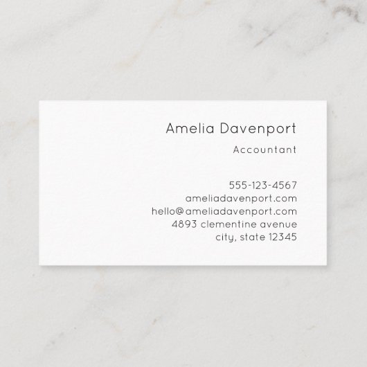 Die Küste des tropischen Strandes mit dem großen F Visitenkarte (Rückseite)