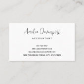 Die Küste des tropischen Strandes mit dem großen F Visitenkarte (Rückseite)