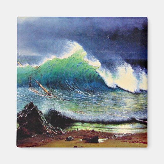 Die Küste des türkisblauen Meeres Magnet (Vorne)