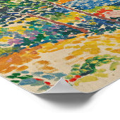 Die Küste im Mittelmeer | Henri-Edmond Cross Poster (Ecke)