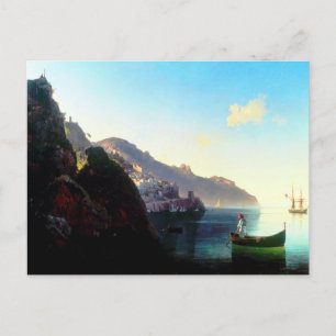 Die Küste in Amalfi von Ivan Aivazovsky Postkarte