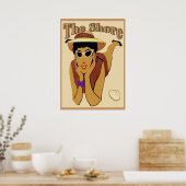 Die Küste, Lady on Beach Poster (Küche)