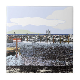 Die Küste, Marseillan Süd-Frankreich Fliese