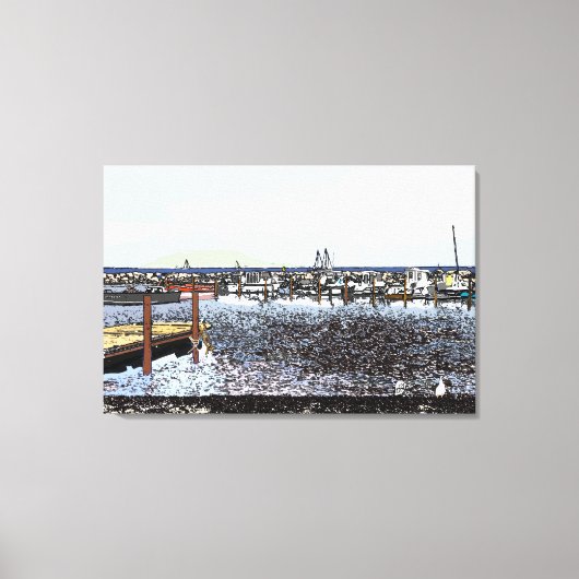 Die Küste, Marseillan Süd-Frankreich Leinwanddruck (Vorderseite)