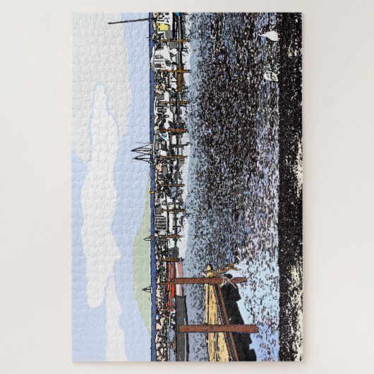 Die Küste, Marseillan Süd-Frankreich Puzzle (Vertikal)