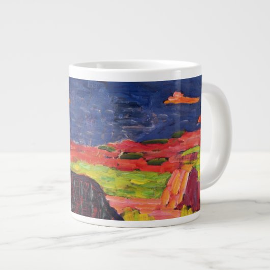 Die Küste nahe Carantec Jumbo-Tasse (Vorderseite Rechts)