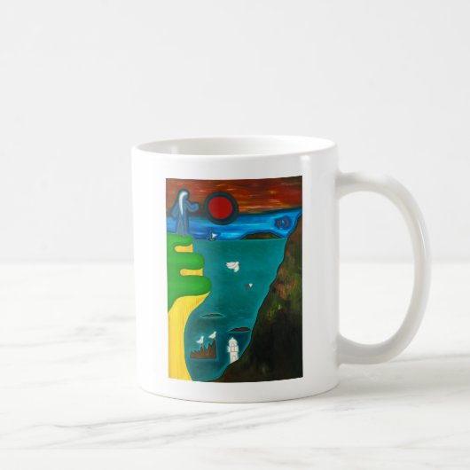 Die Küste von England 2010 Kaffeetasse (Rechts)