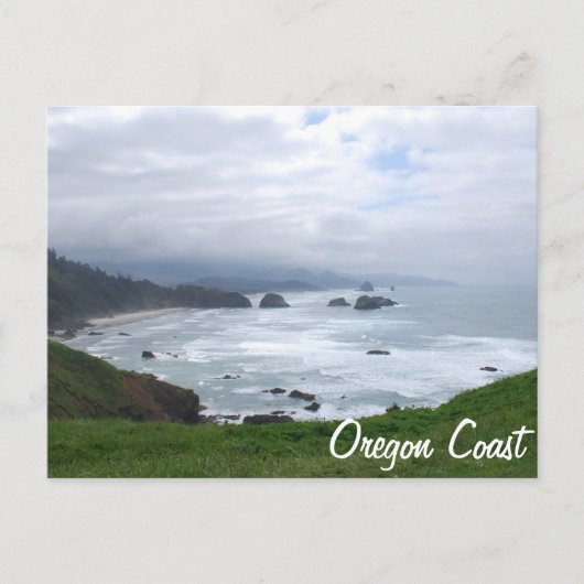 Die Küste von Oregon Postkarte (Vorderseite)