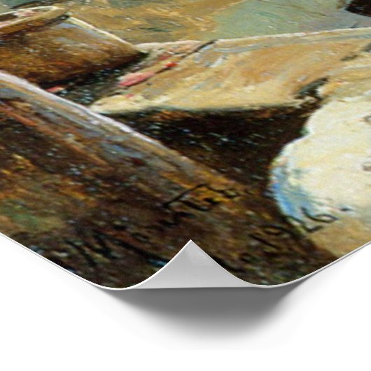 Die Küste von Ravello Poster (Ecke)