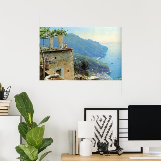 Die Küste von Ravello Poster (Heimbüro)