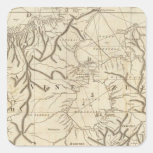 Die Küste von Tierra Firma von Cartagena Quadratischer Aufkleber