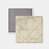 Die Küste von West Florida und Louisiana Magnet (Vorderseite/Rückseite)