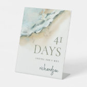 Die Küste weht Sandstrände Tage bis Frau. Sockelschild (Vorderseite)