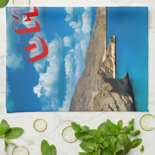 Die Küstenschönheit Omans Geschirrtuch (Gefaltet)