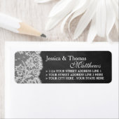 Die Labels der Chalkboard & Lace Wedding (Insitu)