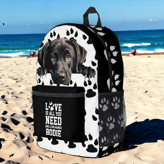 Die Labrador-Liebe ist alles, was Sie brauchen und Bedruckter Rucksack