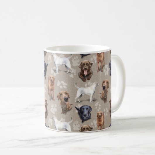 Die Labrador-Tasse Kaffeetasse (VorderseiteRechts)