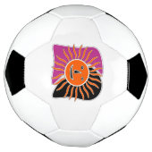 Die lächelnde Sonne Gesicht Fußball (Gedreht)