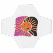 Die lächelnde Sonne Gesicht Fußball (Flach)