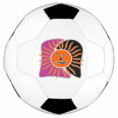 Die lächelnde Sonne Gesicht Fußball (Vorderseite)