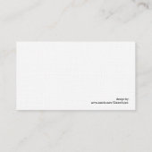 Die lächelnde Waschbär-Visitenkarte Visitenkarte (Rückseite)