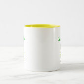 Die Lachen-Tasse Zweifarbige Tasse (Mittel)