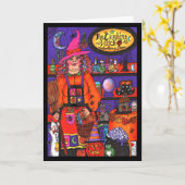 Die lachende Hexenkarte Karte (Gelbe Blume)