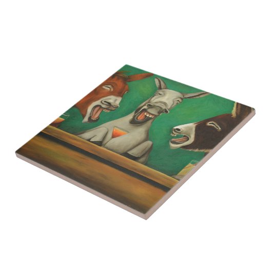 Die lachenden Esel Fliese (Seite)