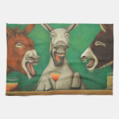 Die lachenden Esel Geschirrtuch (Horizontal)