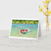 Die Lachsanmerkungs-Karte Karte (Gelbe Blume)