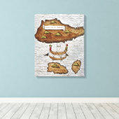 DIE LADRONE-INSELN LEINWANDDRUCK (Insitu (Holzboden))