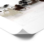 Die Ladung der Pferde. Poster (Ecke)