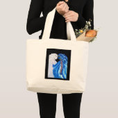 Die Lady der Blauen Flamme Jumbo Stoffbeutel (Vorderseite (Produkt))