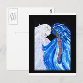 Die Lady der Blauen Flamme Postkarte (Vorne/Hinten)