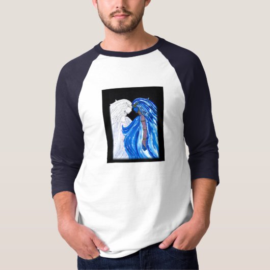 Die Lady der Blauen Flamme T-Shirt (Vorderseite)